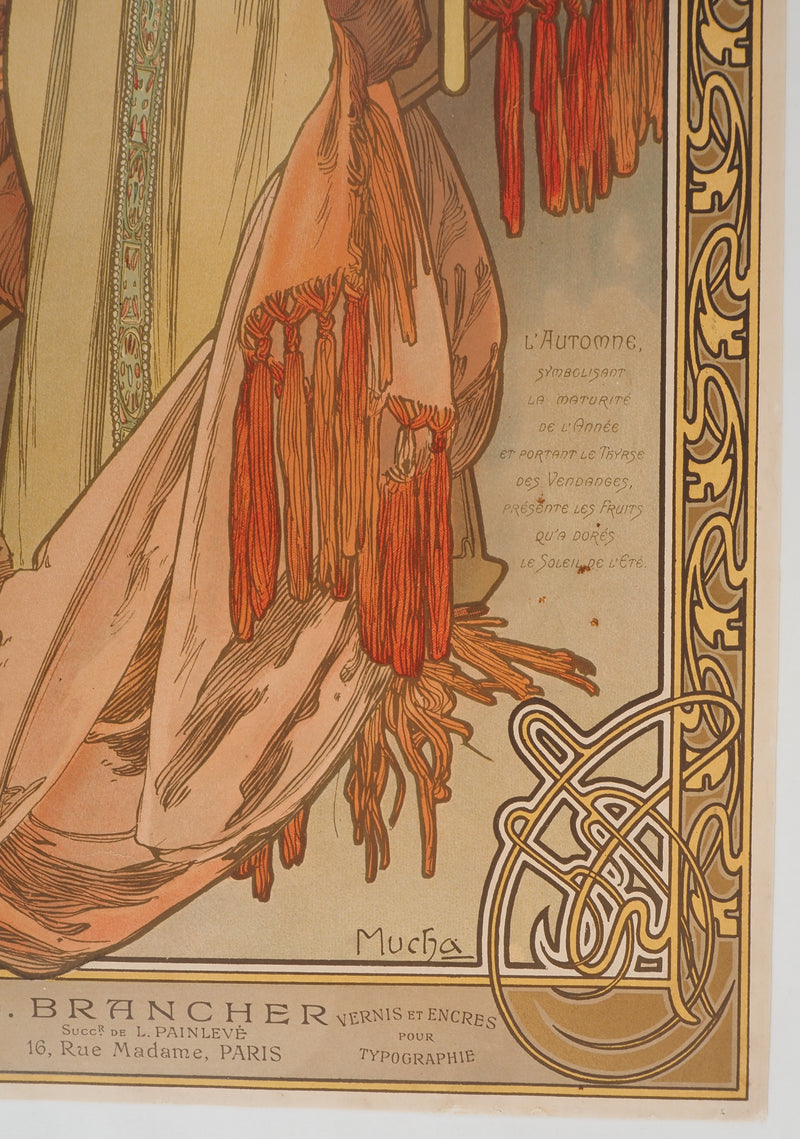 Alfonse MUCHA : Saisons, l&