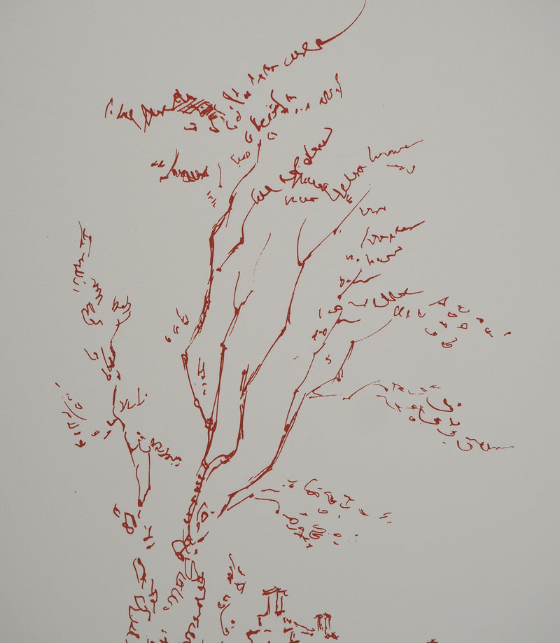 Daniel TRICART : Paysage au pont, Lithographie originale (photo de détail 5) - Crédit photo : Galerie Art.Paris