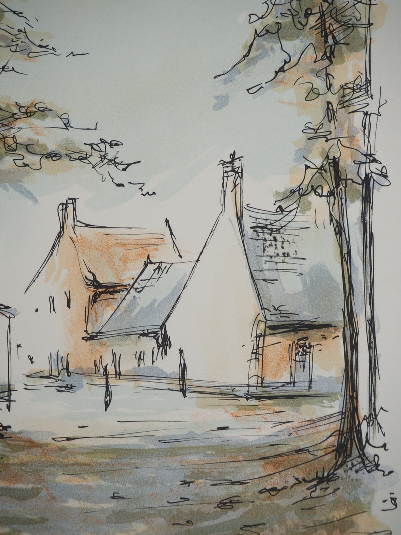 Daniel TRICART : Sentier caché, Lithographie originale (photo de détail 4) - Crédit photo : Galerie Art.Paris