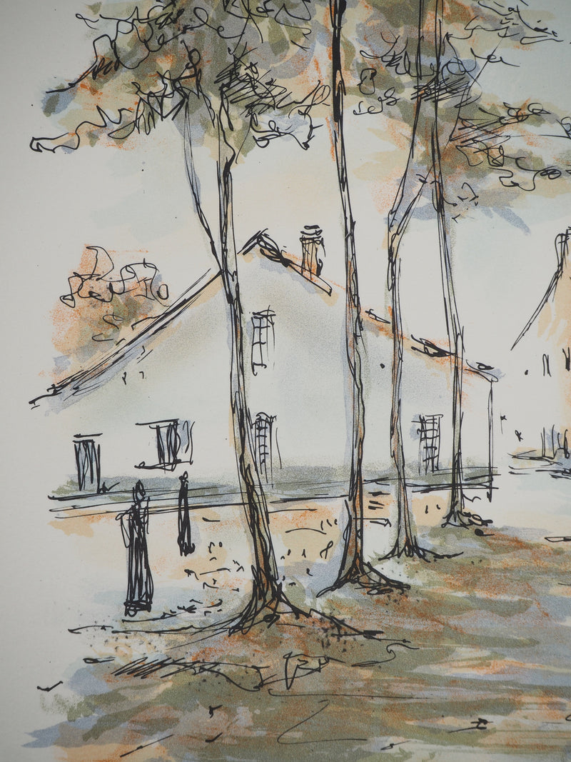 Daniel TRICART : Sentier caché, Lithographie originale (photo de détail 5) - Crédit photo : Galerie Art.Paris