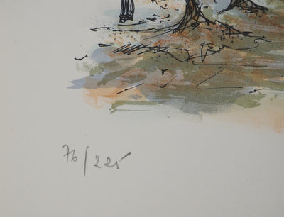 Daniel TRICART : Sentier caché, Lithographie originale (photo de détail 6) - Crédit photo : Galerie Art.Paris