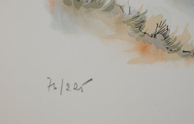 Daniel TRICART : A l'ombre des moulins Brugeois, Lithographie originale (photo de détail 7) - Crédit photo : Galerie Art.Paris