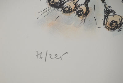 Daniel TRICART : Portrait de grand-mère, Lithographie originale (photo de détail 7) - Crédit photo : Galerie Art.Paris