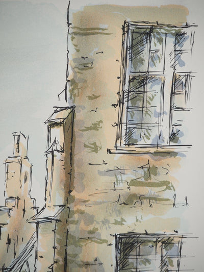 Daniel TRICART : Vieille ville de Bruges, Lithographie originale (photo de détail 5) - Crédit photo : Galerie Art.Paris