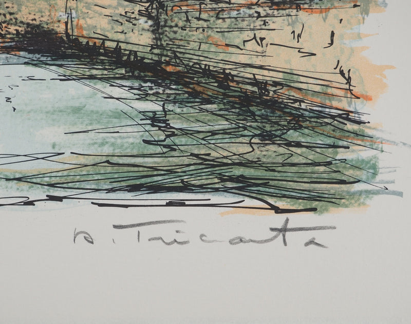 Daniel TRICART : La Venise du Nord, Lithographie originale (photo de détail 2) - Crédit photo : Galerie Art.Paris
