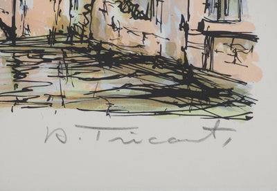 Daniel TRICART : Pont au-dessus de l'eau, Lithographie originale (photo de détail 2) - Crédit photo : Galerie Art.Paris
