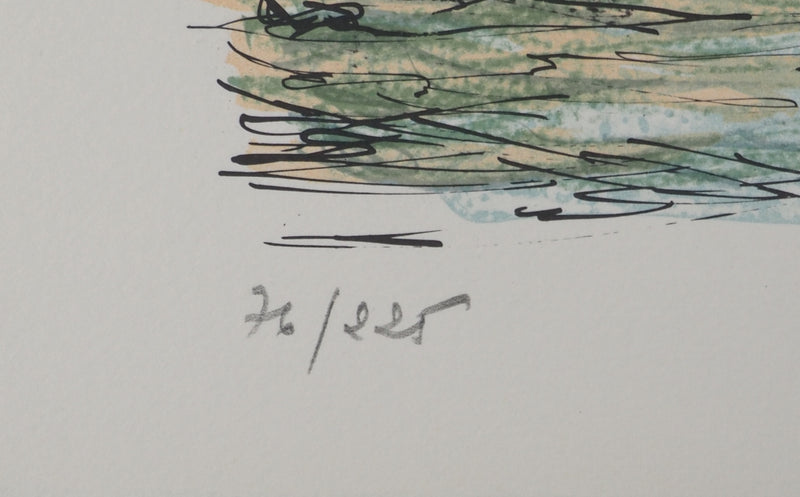Daniel TRICART : Le canal Groenerei, Lithographie originale (photo de détail 6) - Crédit photo : Galerie Art.Paris