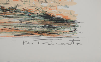 Daniel TRICART : Le canal Groenerei, Lithographie originale (photo de détail 2) - Crédit photo : Galerie Art.Paris
