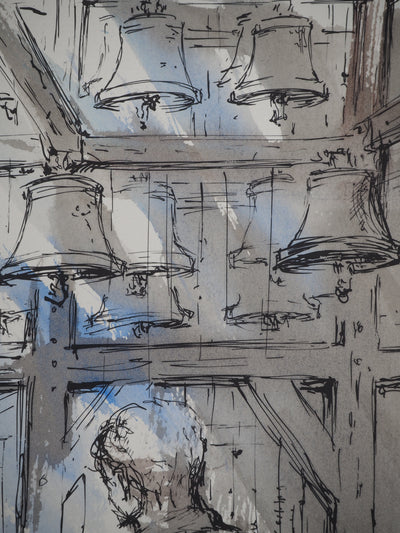 Daniel TRICART : Cours de piano, Lithographie originale (photo de détail 5) - Crédit photo : Galerie Art.Paris