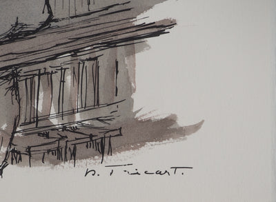 Daniel TRICART : Cours de piano, Lithographie originale (photo de détail 2) - Crédit photo : Galerie Art.Paris