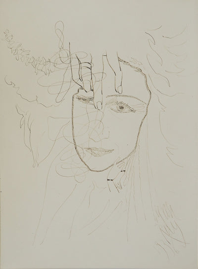MAN RAY : Portrait de femme, oeuvre originale (vue générale) - Crédit photo : Galerie Art.Paris