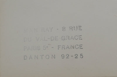 MAN RAY : Portrait de femme, oeuvre originale (photo de détail 6) - Crédit photo : Galerie Art.Paris
