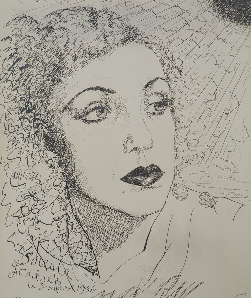 MAN RAY : Portrait aux rayons de soleil, oeuvre originale (photo de détail 3) - Crédit photo : Galerie Art.Paris