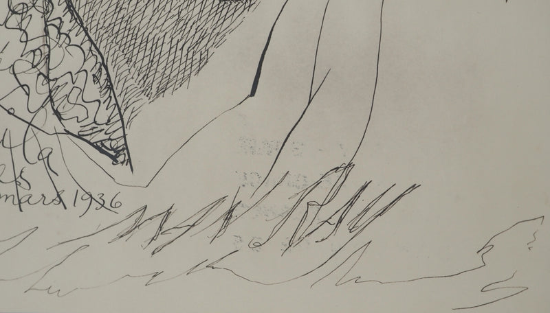 MAN RAY : Portrait aux rayons de soleil, oeuvre originale (photo de détail 2) - Crédit photo : Galerie Art.Paris