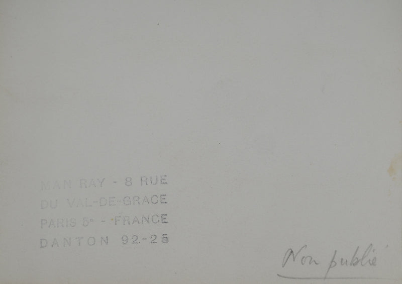 MAN RAY : Portrait aux rayons de soleil, oeuvre originale (photo de détail 7) - Crédit photo : Galerie Art.Paris