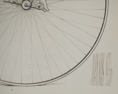 MAN RAY : Figure au bicycle, oeuvre originale (photo de détail 2) - Crédit photo : Galerie Art.Paris