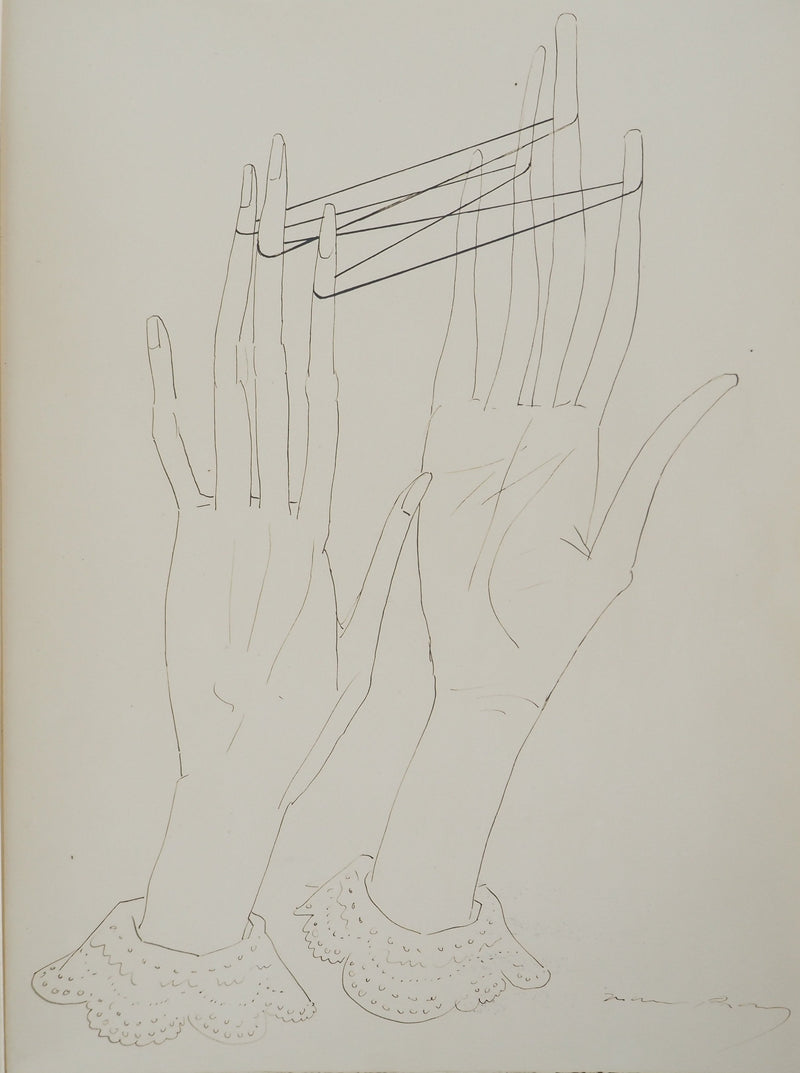 MAN RAY : Jeu de ficelles, c, oeuvre originale (vue générale) - Crédit photo : Galerie Art.Paris
