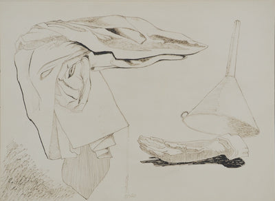 MAN RAY : Composition au gant, oeuvre originale (vue générale) - Crédit photo : Galerie Art.Paris