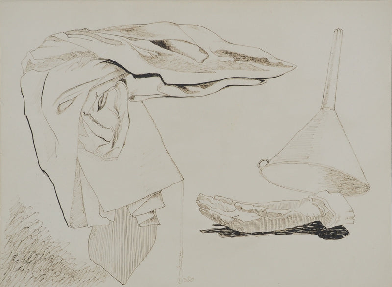 MAN RAY : Composition au gant, oeuvre originale (vue générale) - Crédit photo : Galerie Art.Paris