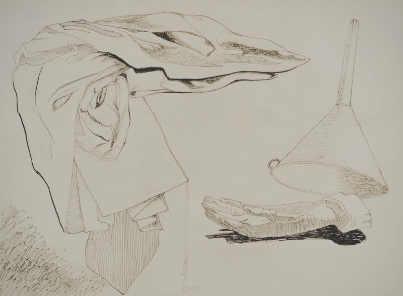 MAN RAY : Composition au gant, oeuvre originale (photo de détail 2) - Crédit photo : Galerie Art.Paris