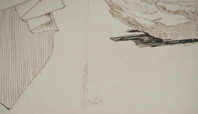 MAN RAY : Composition au gant, oeuvre originale (photo de détail 5) - Crédit photo : Galerie Art.Paris