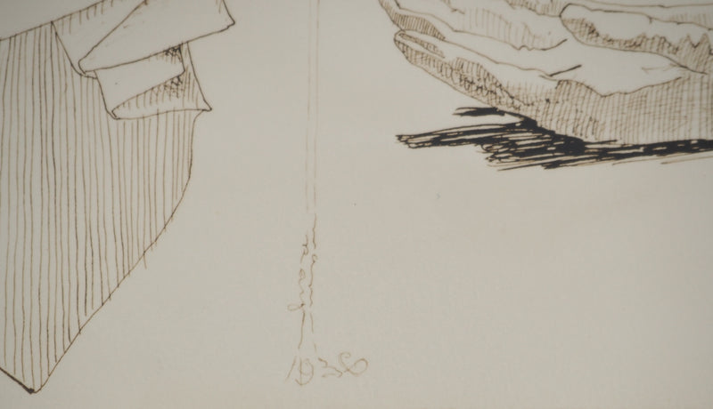 MAN RAY : Composition au gant, oeuvre originale (photo de détail 5) - Crédit photo : Galerie Art.Paris