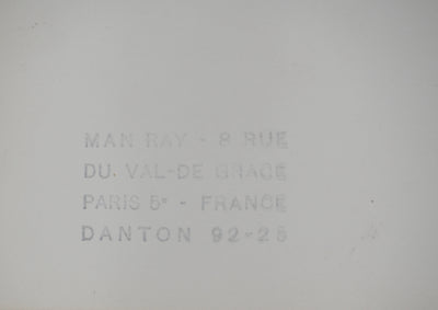 MAN RAY : Composition au gant, oeuvre originale (photo de détail 7) - Crédit photo : Galerie Art.Paris