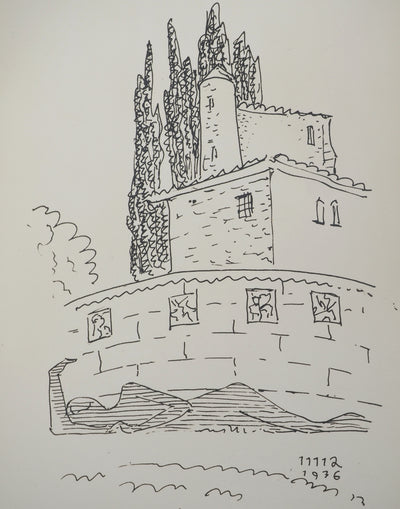MAN RAY : Le château abandonné, oeuvre originale (photo de détail 3) - Crédit photo : Galerie Art.Paris