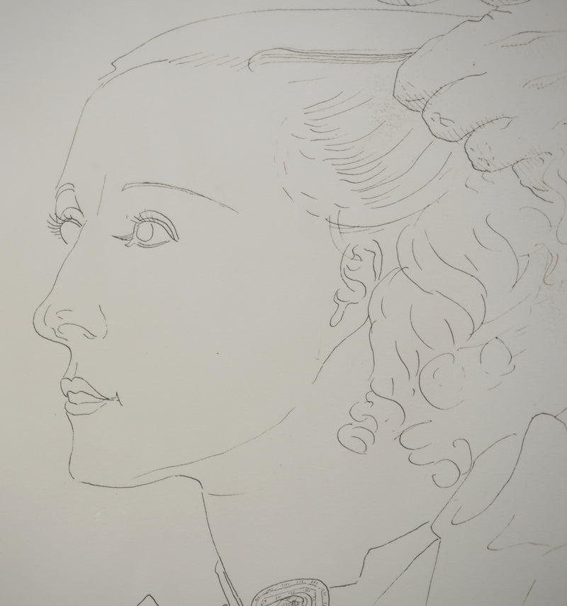 MAN RAY : Profil de femme se faisant coiffer, oeuvre originale (photo de détail 4) - Crédit photo : Galerie Art.Paris