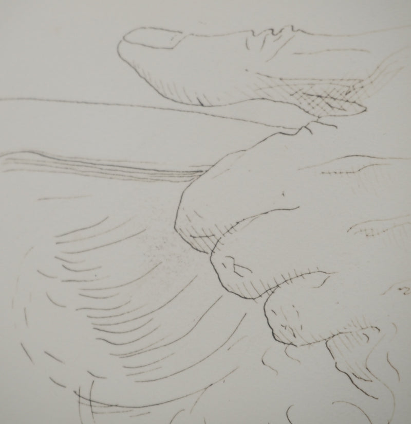 MAN RAY : Profil de femme se faisant coiffer, oeuvre originale (photo de détail 5) - Crédit photo : Galerie Art.Paris