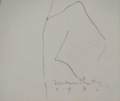 MAN RAY : Profil de femme se faisant coiffer, oeuvre originale (photo de détail 2) - Crédit photo : Galerie Art.Paris