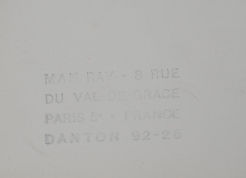 MAN RAY : Profil de femme se faisant coiffer, oeuvre originale (photo de détail 6) - Crédit photo : Galerie Art.Paris