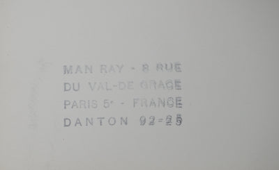 MAN RAY : Main réconfortante, c, oeuvre originale (photo de détail 6) - Crédit photo : Galerie Art.Paris