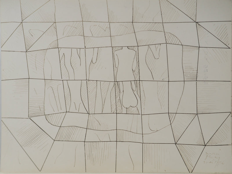 MAN RAY : Figures vues de dos, oeuvre originale (photo de détail 3) - Crédit photo : Galerie Art.Paris