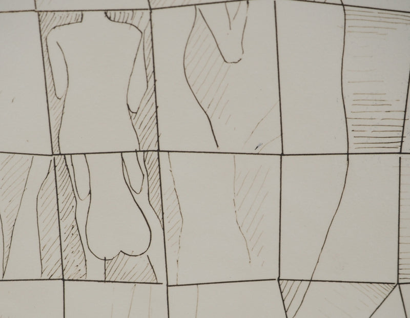 MAN RAY : Figures vues de dos, oeuvre originale (photo de détail 5) - Crédit photo : Galerie Art.Paris