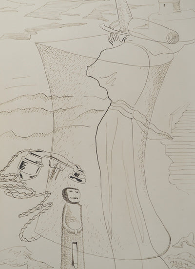 MAN RAY : Composition surréaliste, oeuvre originale (vue générale) - Crédit photo : Galerie Art.Paris