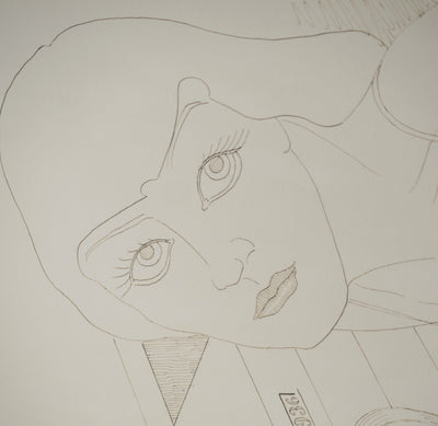 MAN RAY : Portrait de Jacqueline, oeuvre originale (photo de détail 4) - Crédit photo : Galerie Art.Paris