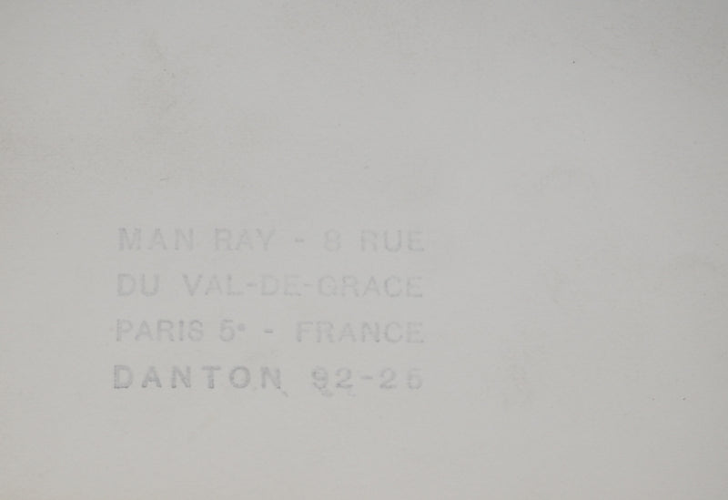 MAN RAY : Portrait de Jacqueline, oeuvre originale (photo de détail 6) - Crédit photo : Galerie Art.Paris