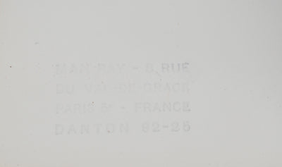 MAN RAY : Profil féminin, oeuvre originale (photo de détail 5) - Crédit photo : Galerie Art.Paris