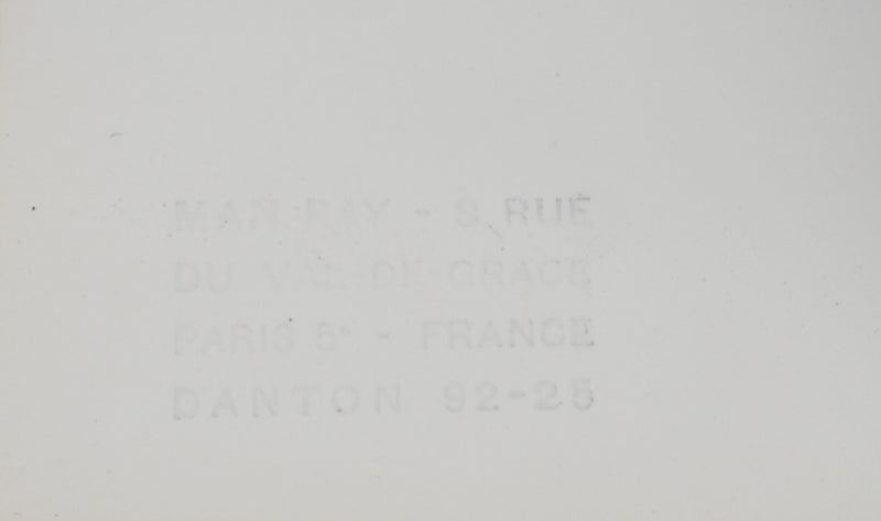 MAN RAY : Profil féminin, oeuvre originale (photo de détail 5) - Crédit photo : Galerie Art.Paris