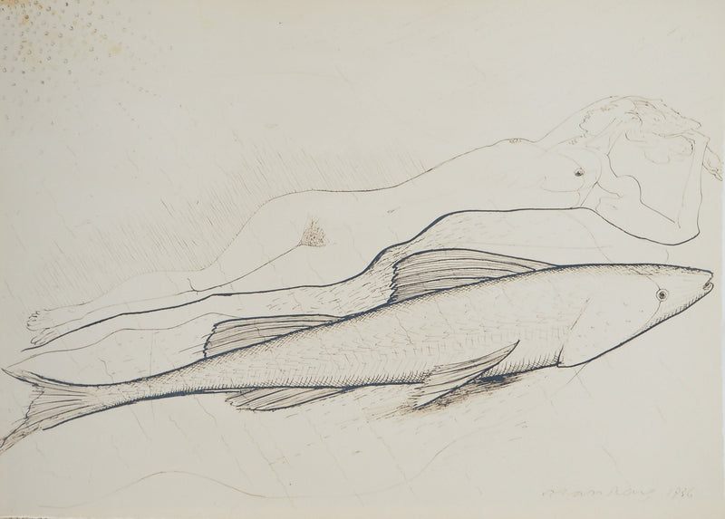 MAN RAY : Femme poisson, oeuvre originale (vue générale) - Crédit photo : Galerie Art.Paris