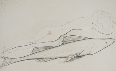 MAN RAY : Femme poisson, oeuvre originale (photo de détail 2) - Crédit photo : Galerie Art.Paris