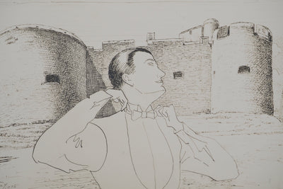 MAN RAY : Homme élégant, oeuvre originale (photo de détail 3) - Crédit photo : Galerie Art.Paris