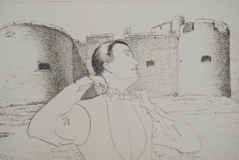 MAN RAY : Homme élégant, oeuvre originale (photo de détail 3) - Crédit photo : Galerie Art.Paris