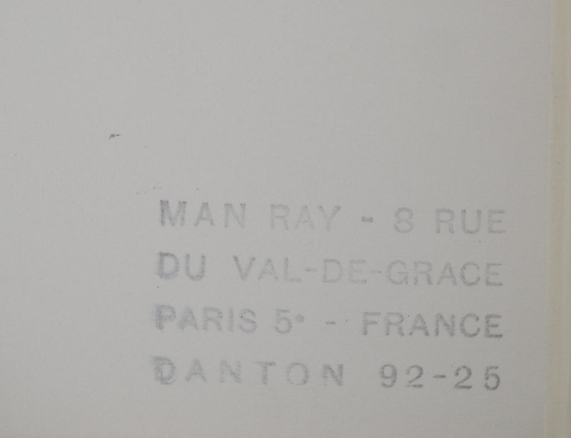 MAN RAY : Homme élégant, oeuvre originale (photo de détail 6) - Crédit photo : Galerie Art.Paris