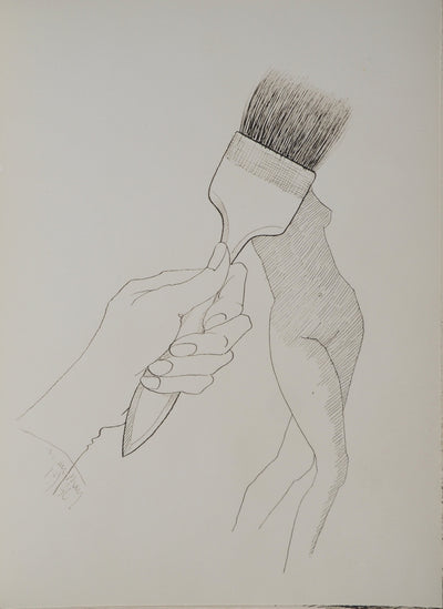 MAN RAY : La brosse à cheveux, oeuvre originale (vue générale) - Crédit photo : Galerie Art.Paris