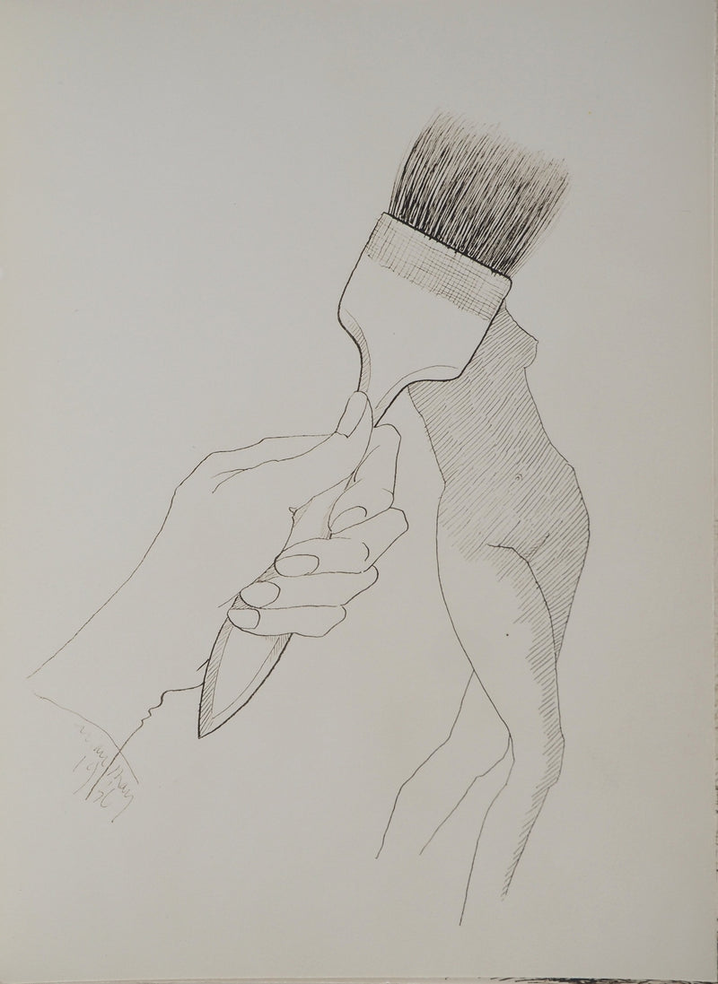 MAN RAY : La brosse à cheveux, oeuvre originale (vue générale) - Crédit photo : Galerie Art.Paris