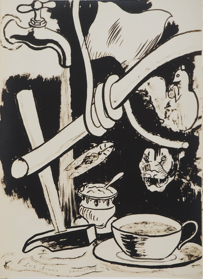 MAN RAY : Goûter entre amis, oeuvre originale (vue générale) - Crédit photo : Galerie Art.Paris