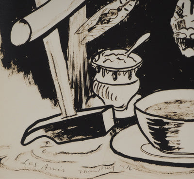 MAN RAY : Goûter entre amis, oeuvre originale (photo de détail 2) - Crédit photo : Galerie Art.Paris