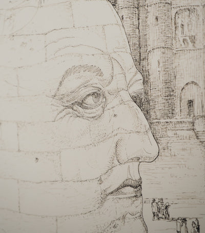 MAN RAY : Portrait du Marquis de Sade, oeuvre originale (photo de détail 3) - Crédit photo : Galerie Art.Paris
